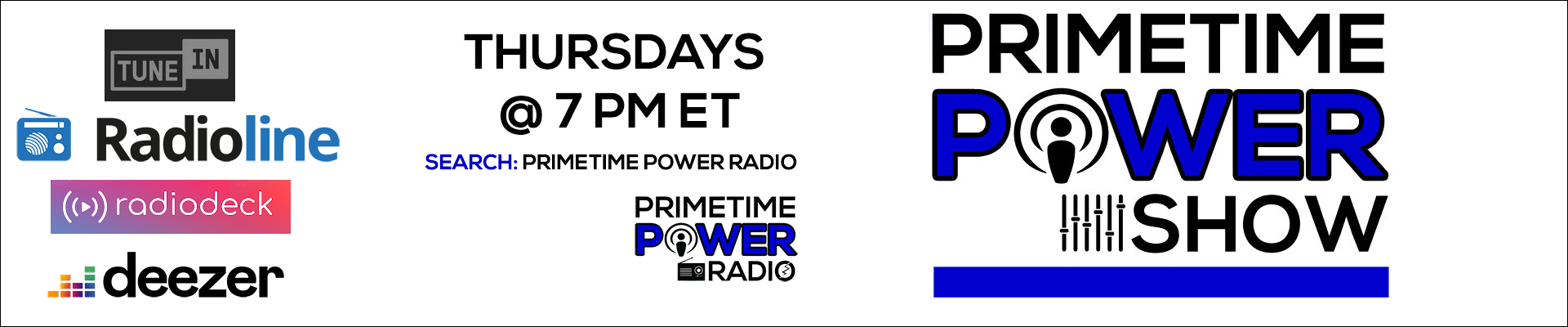 Primetime Power Show - Radio options